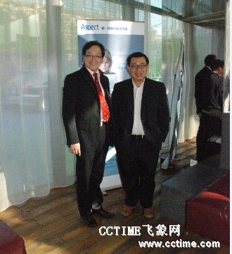 Aspect大中華區(qū)總經(jīng)理馬浚驅、右為Aspect亞太區(qū)市場總監(jiān)陳澤義