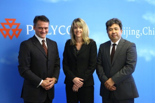 Polycom̫^(q)ձȺޅ^(q)Hansjoerg Wagner (һ)PolycomȫNۈ(zh)иTracey Newell()PolycomЇ(gu)^(q)(jng)(һ)