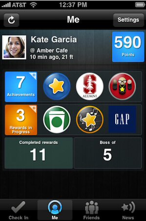 Loopt Star用戶界面截圖