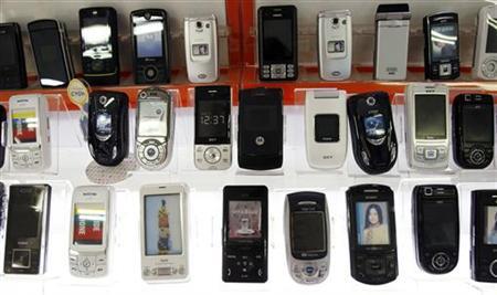 2011年第四季全球手機出貨量同比增11%